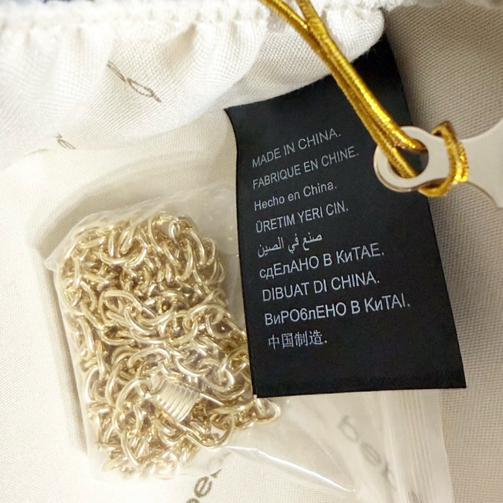 Bebe Blue Satin Floral Embellished Daisy Clutch w/ Chain Strap | NWT - Picture 6 of 14